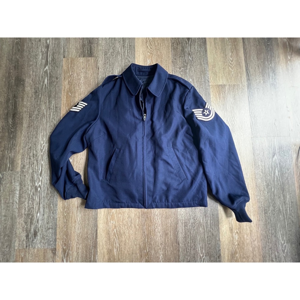 Defense Logistics Agency Wings Collection‎ Jacket Mens 16L Blue USAF Patches